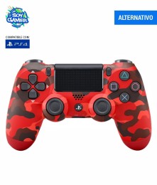 Joystick GENÉRICO Double PS4 Camuflado Rojo