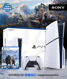 Consola Playstation 5 SLIM con lectora + God Of War Ragnarok Ps5 (FISICO]