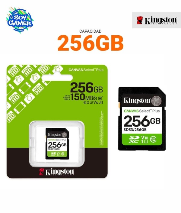 Memoria Micro SD 256 GB V10 Kingston Verde