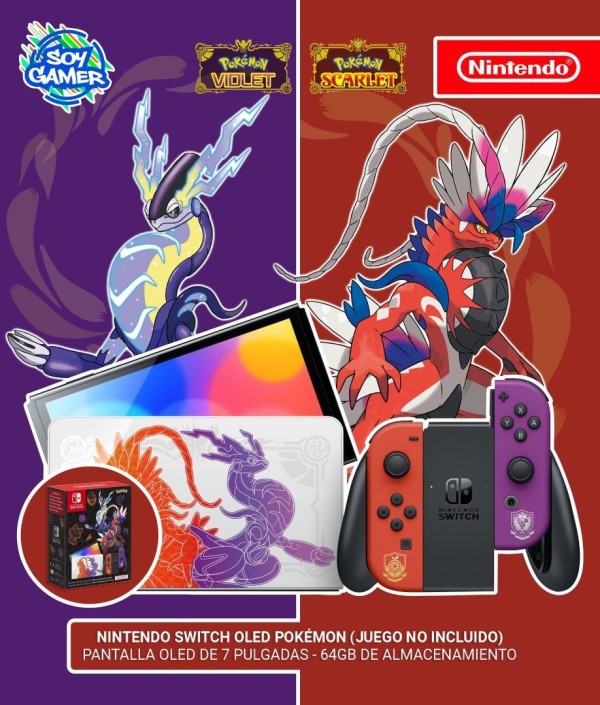 Consola Nintendo Switch Oled Edicion Pokemon 64GB
