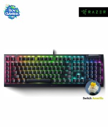 Teclado Razer Blackwidow Mecanico V4 x Yellow