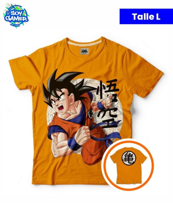 Remera RU281 Goku Naranja L